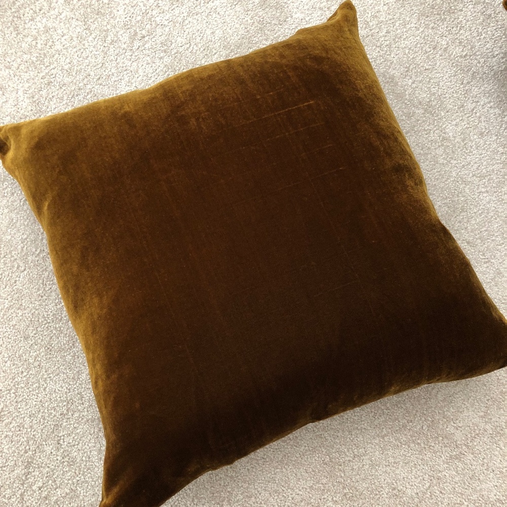 Heidi Merrick Gold Velvet Pillow